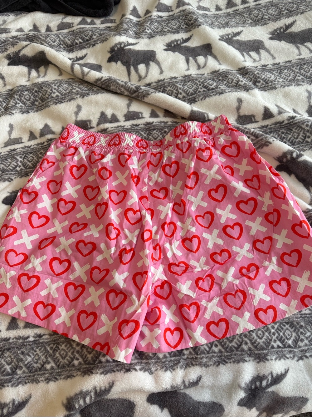 Blakeley - Women’s Pink Heart Print Shorts